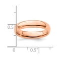 thumbnail image 2 of 925 Sterling Silver Stackable Pink Plated Polished Ring Size 9 Stackable Ring for Women - 4.3 Grams, 2 of 2
