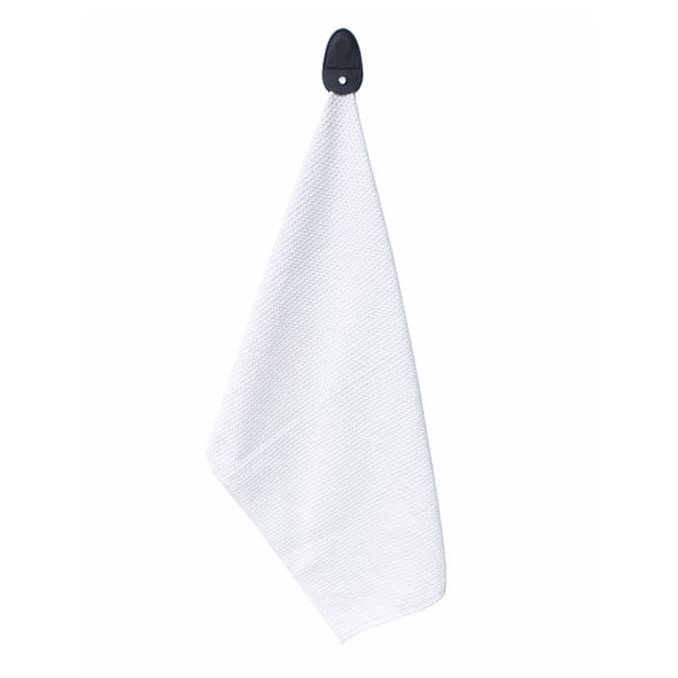 Soidarity Toalla de Golf portátil impermeable de secado rápido palos toallas con gancho colgante palos de pelota de Golf herramienta de limpieza Ropa Deportiva, Zapatos Blanco Soidarity OD026416-01
