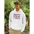 thumbnail image 2 of Happy July 4Th! Hoodie Men -Image by Shutterstock, Male 3X-Large, 2 of 4