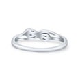 thumbnail image 5 of Love Knot Twisted Double Infinity Oxidized Ring Solid 925 Sterling Silver Thumb Women Ring 4, 5 of 5