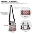 thumbnail image 6 of HELLHERO Leakproof Women Crossbody Bag Women Heart Pattern Polyester Outdoor Travel 4.33x1.97x7.09 2 Layers, 6 of 7