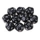 thumbnail image 2 of 10 piezas de acrílico de 16 lados poliédricos s 16-16 para tablero de mesa Negro, 2 of 7