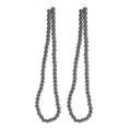 thumbnail image 2 of Pulsera elástica con cuentas, 2 piezas de cuentas negras redondas Pulsera elástica con cuentas redondas Cuerda de cuentas redondas Probada profesionalmente, 2 of 9