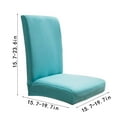 thumbnail image 3 of WZXPWT Chair Covers for Dining Room, Applicable size :15.7-19.7 inches, Stretch Kitchen Chair Cover Dining Slipcovers Armless Spandex Chair Protector(Sky Blue), 3 of 6