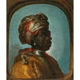 thumbnail image 2 of Flemish School 12x14 Black Ornate Wood Framed Double Matted Museum Art Print Titled: Portrait of an African Emissary (17th Century), 2 of 5