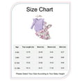 thumbnail image 2 of Newborn Baby Girls Clothes Baby Girls Outfits 0-3 Months Girls Long Sleeve Solid Color Romper Top Floral Strap Skirt Headband 3PCS Set Purple, 2 of 10