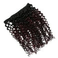 thumbnail image 2 of 100% Human Hair Wig Curly 16" T1B/99J Burgundy Ombre Hair Heat Resistant Bleachable, 2 of 6