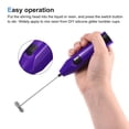 thumbnail image 6 of Uxcell Electric Tumbler Stirrer, Handheld Mini Mixer Battery Operated Stirring Mixing Purple, 2pack, 6 of 6