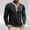 Black, variant on ZOYOEN Mens Cotton Henley Shirts with Pocket- Fashion Casual Long Sleeve Crewneck Fall Tops Navy Size S-3XL
