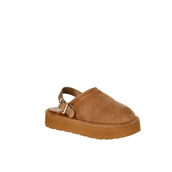 Madden NYC Little and Big Girls' Platform Clogs with Faux Shearling Lining