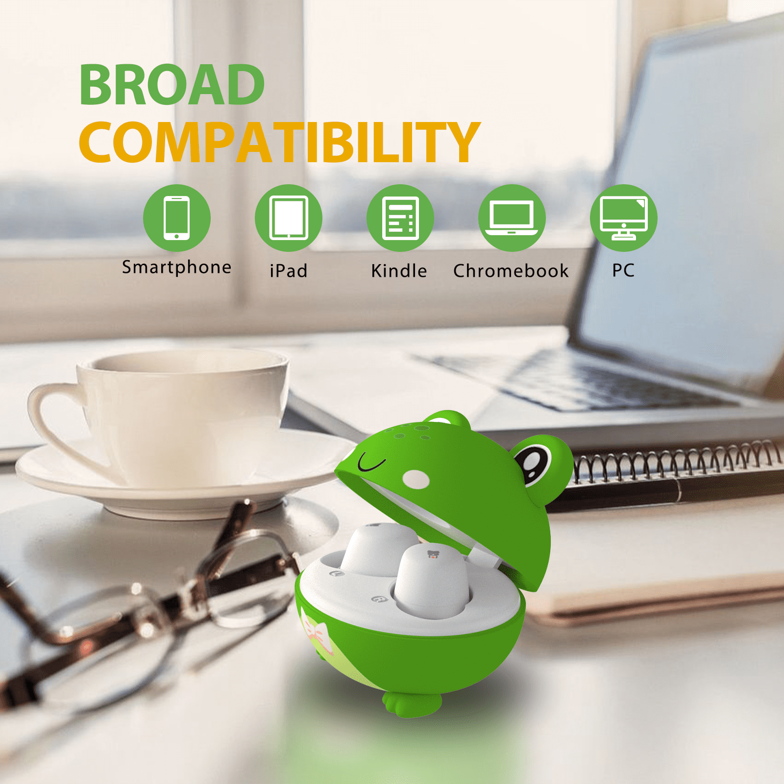 Earbuds for Kids - 85dB Volume Limit, 30H Playtime, Kids Headphones with Mic, Fast Charging, Small Ear Buds for Tablet/Travel/School
