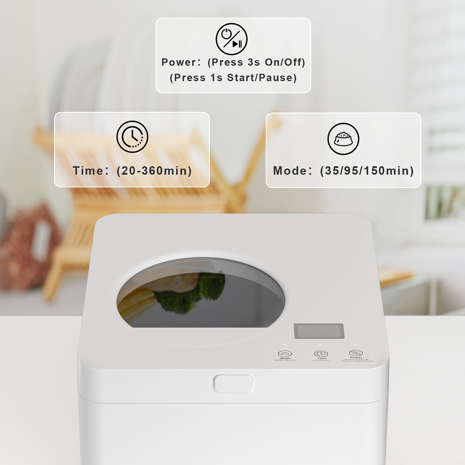 Auto Pet Food Maker – 2.5L All-in-One Food Processor for Dogs & Cats, Silent & Odor-Free, Custom Timer, Self-Cleaning, Safe Design