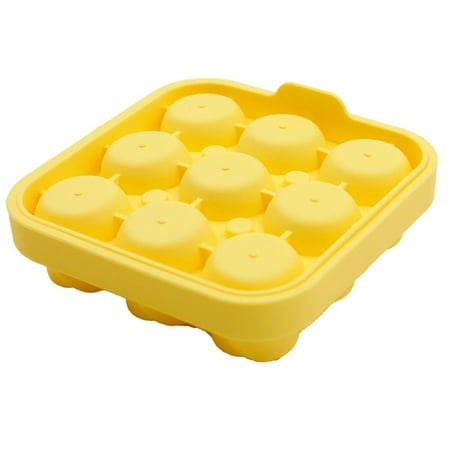 

Silicone Molds Ice Tray 9 Grid Ice Molds Home Bar Party Use Round -Makers Kitchen DIY Ice Cream Moulds -3
