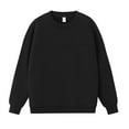 thumbnail image 4 of uvwlwu Sweatshirts Heavyweight Crewneck Sweatshirt For Oversized Color No Hood Pullover With Contrast Panels Casual Streetwear Top Winter Clothes(Size:XL), 4 of 4