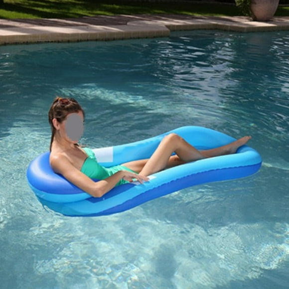 Inflatable Raft Pool Lounger Pool Inflatable Pool Float Float Hammock, Water Hammock For Adults Kids Blue