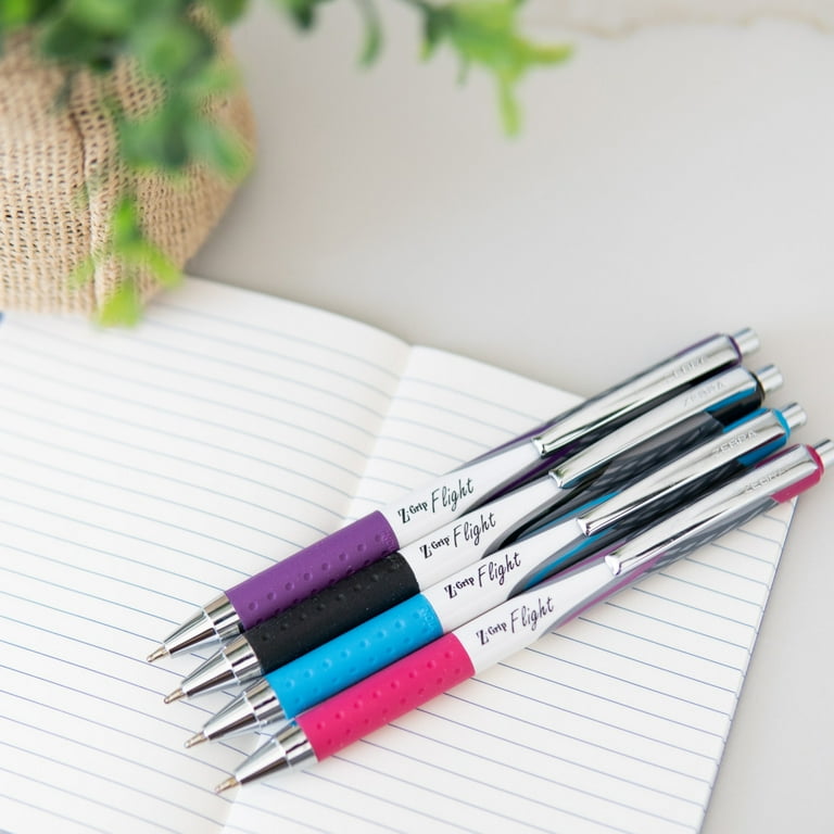 Z-Grip Flight Retractable Ballpoint Pen 1.2mm Blue Dozen - Walmart.com
