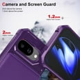 thumbnail image 2 of for Google Pixel 9A Case Wallet Credit Card Holder, Back Pocket Flip Kickstand Phone Cover Premium PU Leather TPU Bumper Anti-Scratch Shockproof Protective Rugged Shell, Purple, 2 of 7