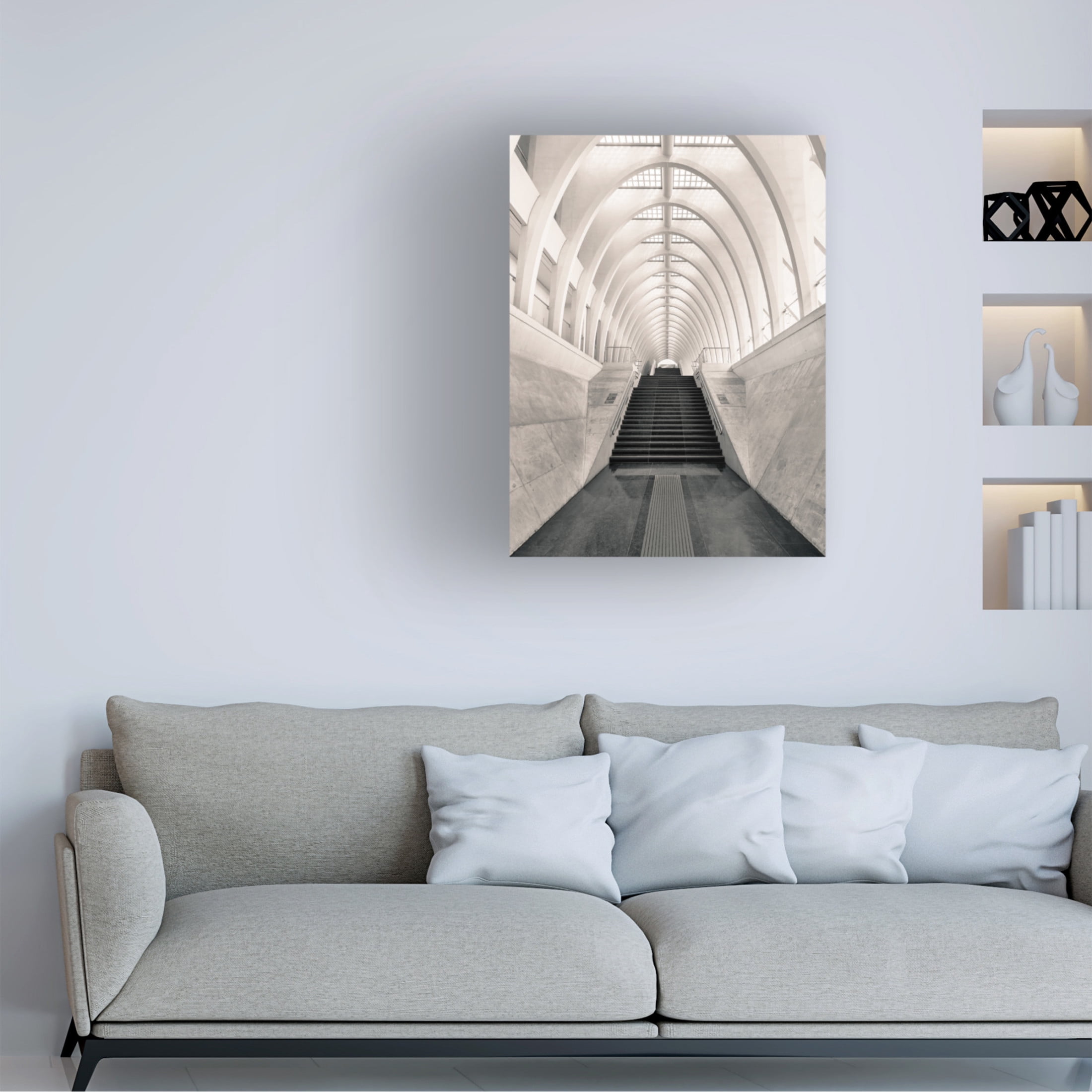 Canvas Wall Art - Oscar Lopez 'Inside Calatrava' Wall Art for Living Room, Bedroom, or Office Décor by Trademark Fine Art - 18 x 24 Inches
