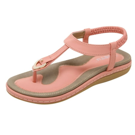 

Shoes for Women Summer Sandals for Women Flat Slip on Sandals Roman Shoes Open Toe Casual Sandals