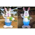 thumbnail image 6 of 6Ft Easter Inflatables Bunny with LED Lights, Blow Up Cute Decor Clearance for Indoor Outdoor Home/Holiday/Party/Yard/Lawn,Blue, 6 of 7