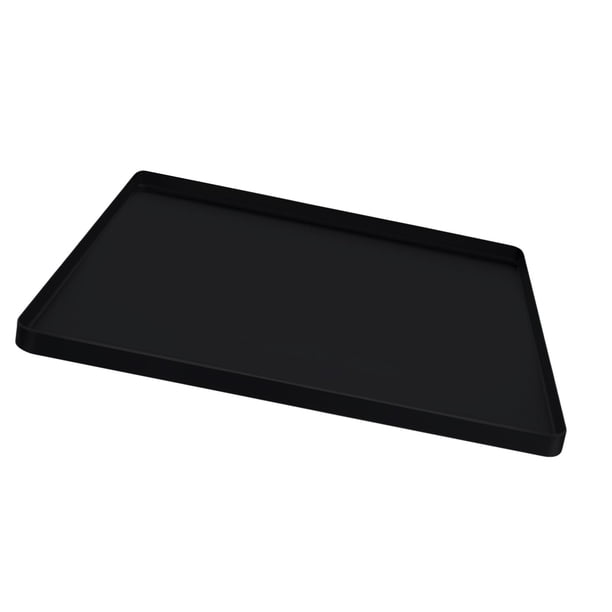 Alfombrilla de silicona reutilizable para nevera y congelador, ideal para cafeteras. Negro