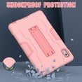 thumbnail image 6 of ELEHOLD Rugged Hybrid Case for Lenovo Tab M9 9.0"(TB-310FU, 2023), Tri-Layers Hard PC Soft Silicone Hidden Kickstand Anti-Scratch Shockproof Heavy Duty Case for Kids Men Women,Rosegold, 6 of 7