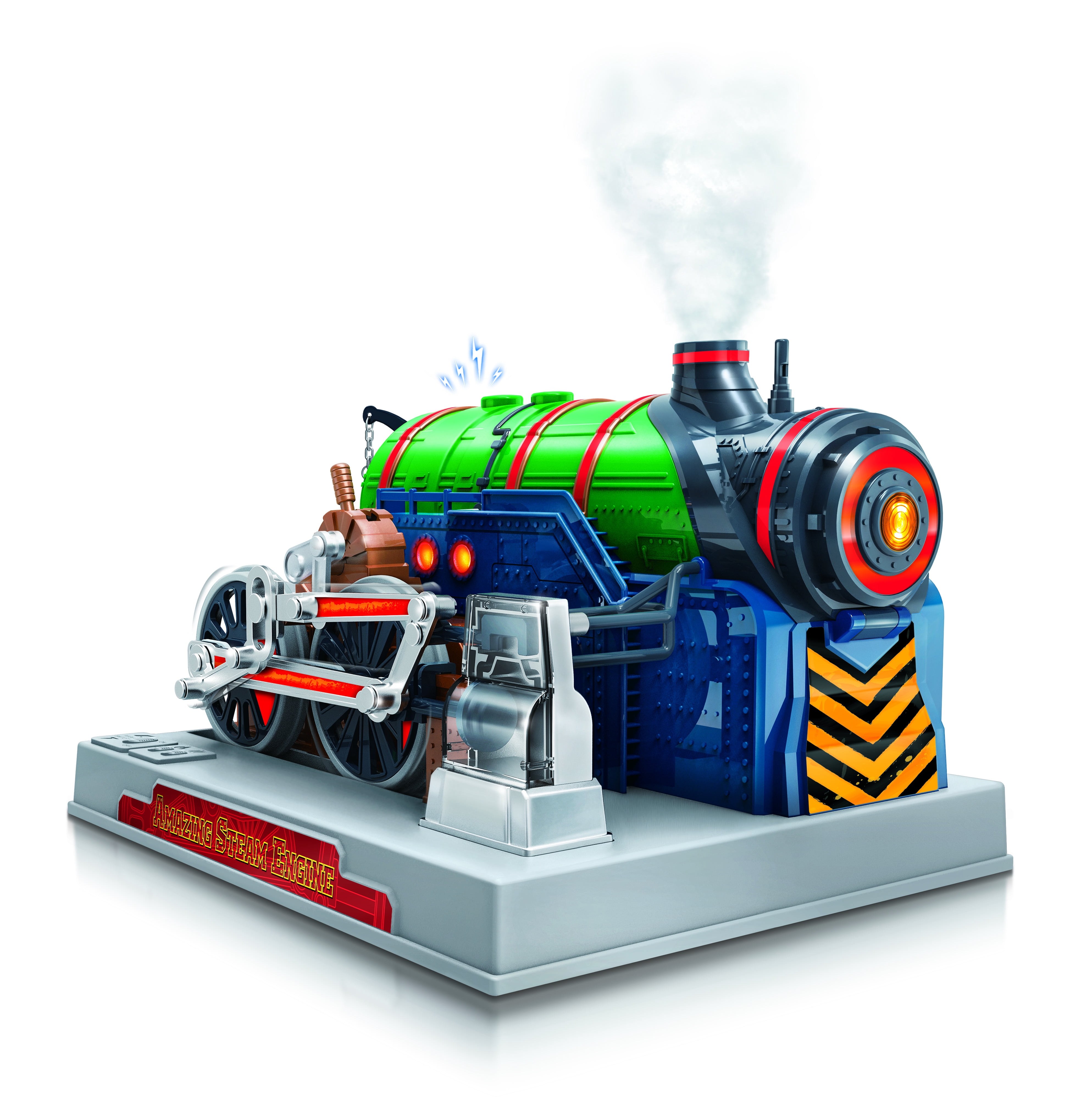 Details about   Amazing Steam EngineBuild Your Own Steam Powered Train140 Pieces Included