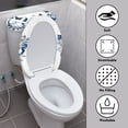 thumbnail image 3 of HELLHERO Butterfly and Floral Pattern 2 Piece Fits All Toilet Shapes Toilet Seat Lid Cover with Elastic Bottom for Stretch, 3 of 8