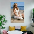 thumbnail image 6 of American Actress Drew Barrymore Beach Photo Sexy Poster Poster Cool Artworks Painting Wall Art Canvas Prints Hanging Picture Home Decor Posters Gift 16x24inch(40x60cm), 6 of 6