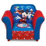 Disney Mickey Mouse Kids Upholstered Chair with Sculpted Plastic Frame by Delta Children