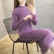 thumbnail image 4 of Vestido de lana de visón de imitación para mujer, suéter grueso y cálido de cuello alto, vestidos ajustados informales, ropa de invierno, 2024, 4 of 6