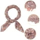 thumbnail image 4 of Bufandas de gasa para mujer - 27.6 "X27.6" - Pañuelo cuadrado con estampado floral Pañuelo para el cuello Pañuelo para el cuello Rosa empolvado 70x70cm/27.6x27.6 inches(LxW), 4 of 5