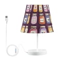 thumbnail image 7 of Yayeee Mini Table Lamp 10.8" Dimmable with Fabric Shade 3 Color Temperatures, Purple Jam, 7 of 7