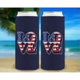 thumbnail image 6 of Memorial Day Cookout Favors Love America Pop Art Navy 12-Pack Ultra Slim Can Thermocoolers, 6 of 8