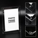 thumbnail image 3 of Transparent Photo Frame Acrylic Picture Frame to Display Certificates and Photos with Metal Rack17.1 X 22.3 cm / 6.7 X 8.7 in, 3 of 3
