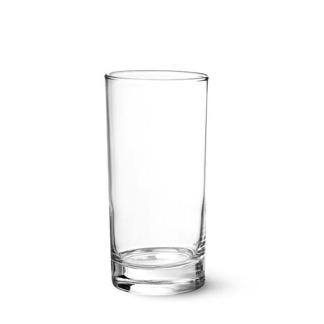 Vaso Liso de Cristal Crisa 310ml 12 Piezas Fondo Grueso
