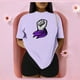 thumbnail image 3 of Playera Blusa De Puño Levantado Con Un Pañuelo Dia De La Mujer Color Lila Talla Chica Marca Emil SaEs, 3 of 4
