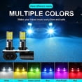 thumbnail image 3 of 2pcs H3 H27 881 880 Fog Lights LED Bulb Super Bright Car Fog Lights Day Driving Running Light 12V 6000K White Blue Yellow Green, 3 of 5