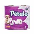 thumbnail image 1 of Papel higiénico Pétalo 4 rollos de 310 Hojas dobles c/u, 1 of 4