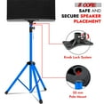 thumbnail image 4 of Heavy Duty Adjustable Speaker Stand Tripod - 40"-72" Steel Studio Monitor Stand for PA Speakers/DJ, 132lbs Capacity w/Locking Pin & 35mm Pole Mount,2PCS, 4 of 13