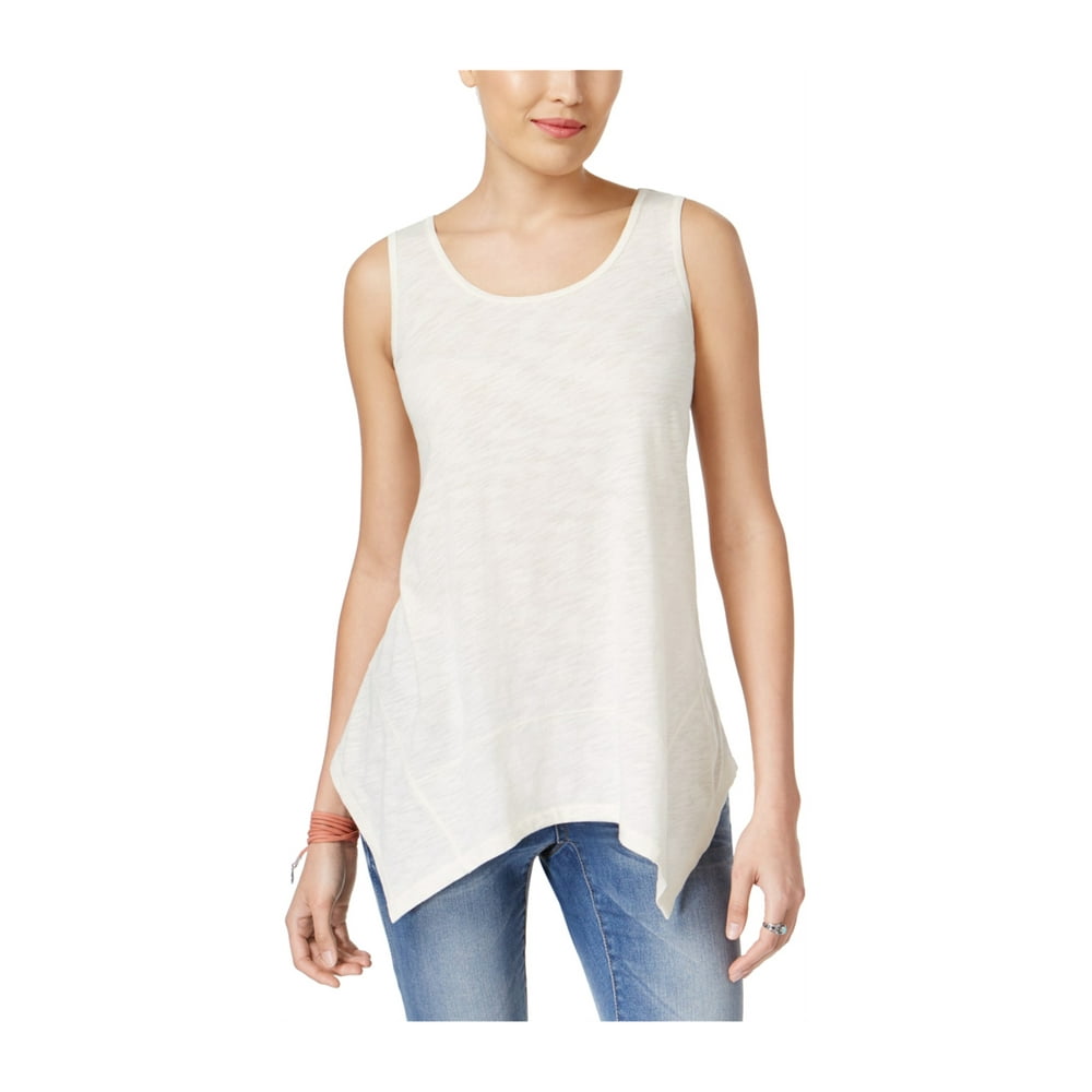 Style & Co. Style&co. Womens Handkerchief Hem Tank Top