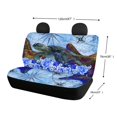 thumbnail image 4 of FUIALDOLG Sea Turtle Floral Map Full Wrap Car Seat Cover for Car Interior Automotive, Comfortable Rear Bench Seat Covers Stretch Car Back Seat Cover Protectors, 4 of 4