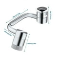 thumbnail image 3 of Ktoot 1Pcs Universal Sink Faucet 1080° Rotatable Faucet Aerator Extension,U Shaped Faucet Extender,360° Rotating Faucet Extender for Bathroom Sink/Kitchen,Sink Faucet Extender,2 Modes Adjustable, 3 of 9