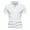 White, variant on WREESH Men's V-Neck Turndown Collar Shirt Fashion Solid Color Short Sleeve Workout T-Shirt for Summer Olive Green