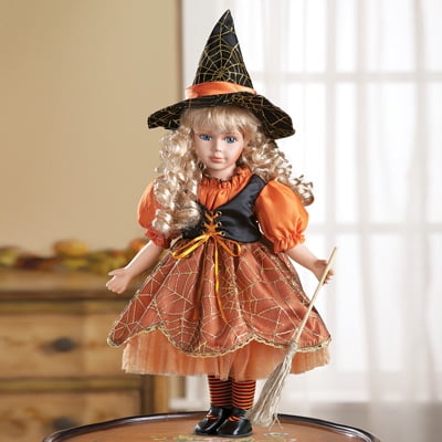 collectible halloween witch dolls