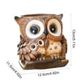 thumbnail image 3 of Creatives Resin Owl Flower Pot Ornament Rocking Chair Owl Flower Pot Suitable For Indoor And Outdoor Office Desktop Decoration Can Serve As A Gift, 3 of 6