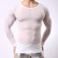 thumbnail image 6 of Fesfesfes Mens Sexy Lingerie Shirt Vest Sexy Breathable Mesh See-through Underwear Top, 6 of 8