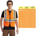 thumbnail image 2 of Chaleco de seguridad AK A-KSAFETY naranja reflectante con bolsillos y cierre, 2 of 5