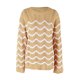 thumbnail image 3 of Ailaofu Women's Casual Long Sleeve Loose Tunic Tops Lightweight Crochet Knit Striped Sweaters Blouses, 3 of 4