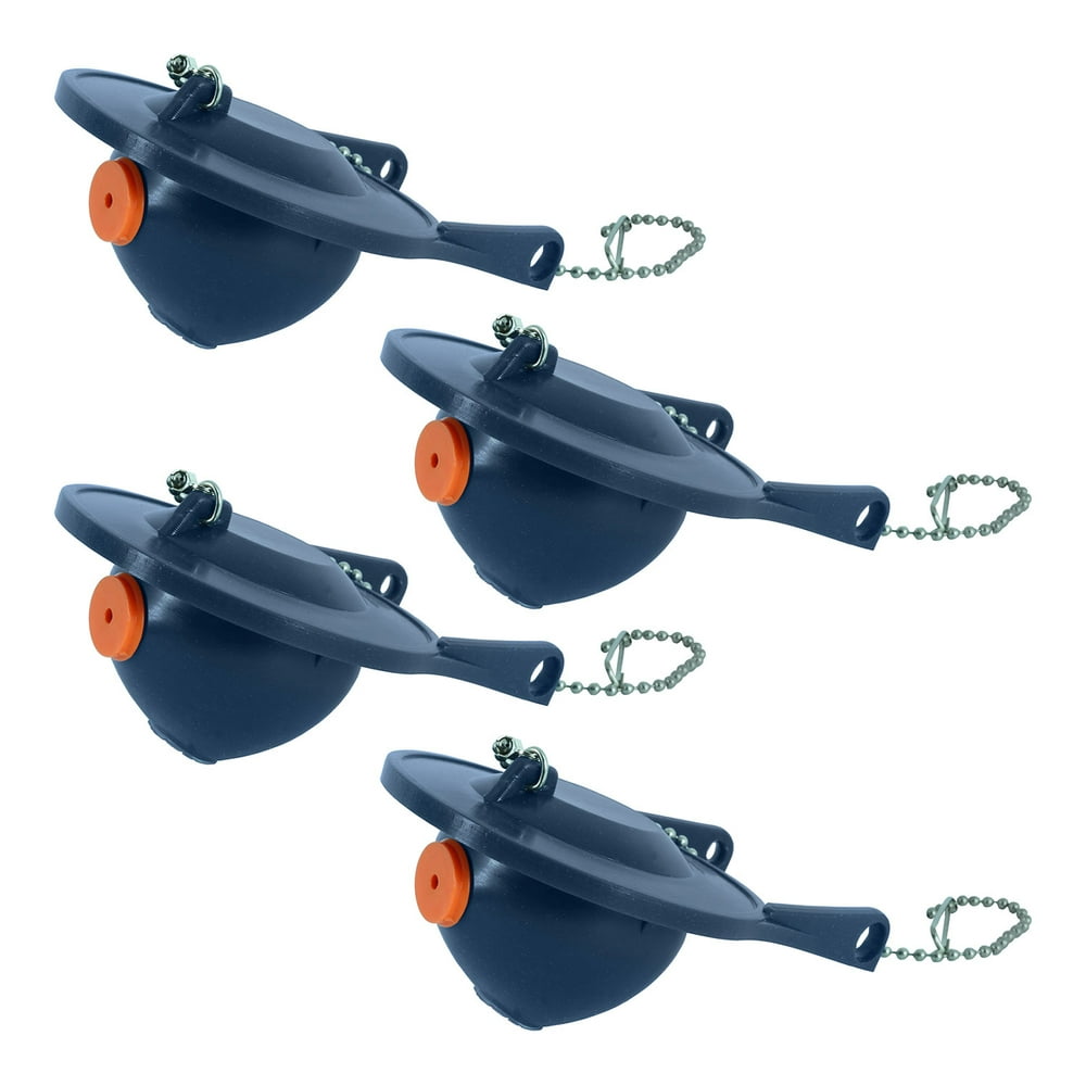 4 Pack of FlushLine Universal 3" Toilet Tank Flapper 6300207 for